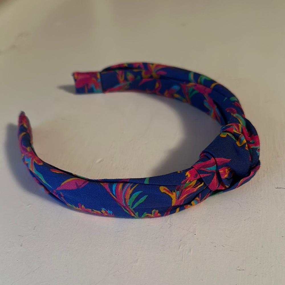 Blue and Pink Floral Hair Accessory